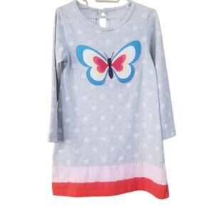 NWOT Little girl polka dot butterfly dress size 5T (ER)